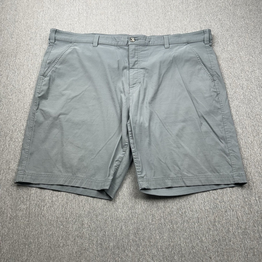 Eddie Bauer Travex Shorts Men's‎ 44 Blue Flat Front 10" Inseam Outdoor Hiking